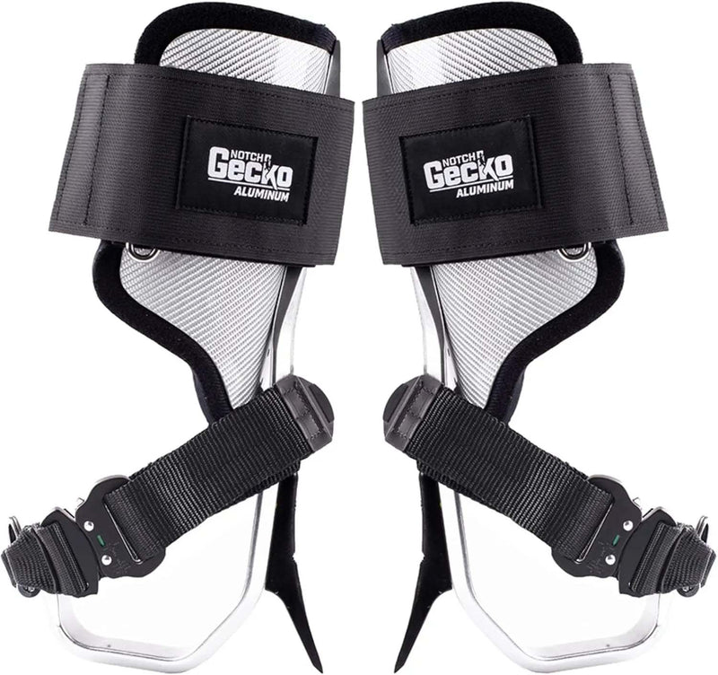 Notch Gecko Aluminum 2.0 Climbers tree gaffs with durable aluminum construction and ergonomic design