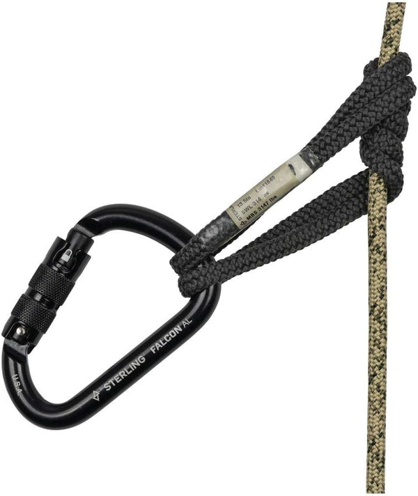 Sterling 6.8mm HollowBlock2 Loop - Black 13.5"