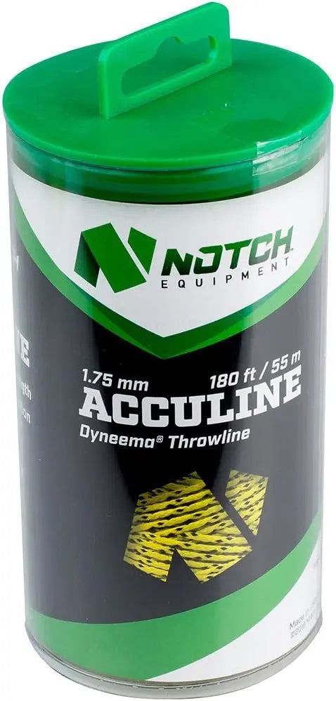 Notch Acculine 1.75mm Dyneema throwline 180 ft yellow high strength knot friendly