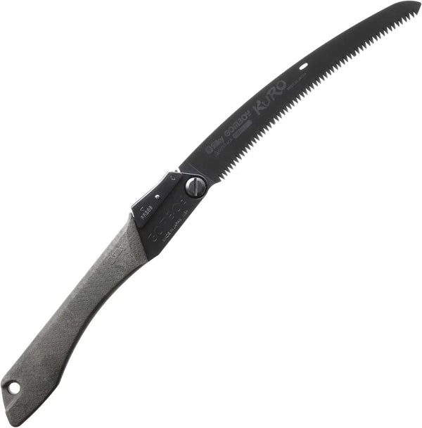 Silky Limited Edition GomBoy Kuro 240mm folding saw with black oxide blade and ergonomic grip