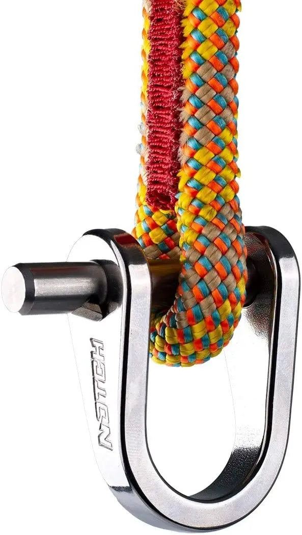 Notch V3 Quickie Steel Shackle for Basal, Canopy Anchor or Redirects, Quadruple Action Rotating Slic Pin, Major Axis Rating: 6,700 lbs. (30 kN), Minor Axis Rating: 2,900 lbs. (99546) Notch