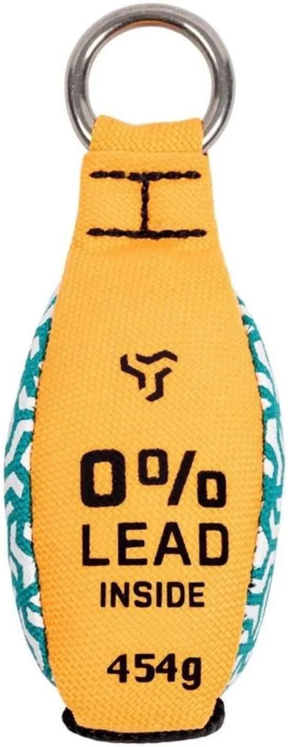 Notch Zero Throw Weight 16oz, Lead-Free with Stainless Steel Weights for Line Setting, Extra-Stitched 1000 Denier Nylon Cordura, Hi-Viz Color Pattern, Welded Ring (NTW2-16) Notch