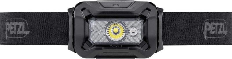 PETZL ARIA 1 RGB Headlamp with adjustable red, green, blue, and powerful white light for outdoor activities
