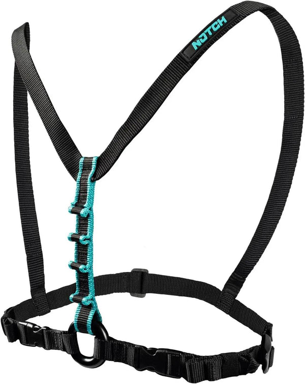 Notch Chester SRS Chest Harness Purpose Built for SRT Climbing, made from Lightweight and Durable Nylon Webbing, Multiple Attachment Points, Fits Chest Size 29"- 50" (99443) Notch