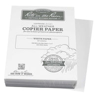 Rite in the Rain Weatherproof Bulk Copier Paper, 8.5" x 11", 20# White, 500 Sheet Pack (No. 208511)