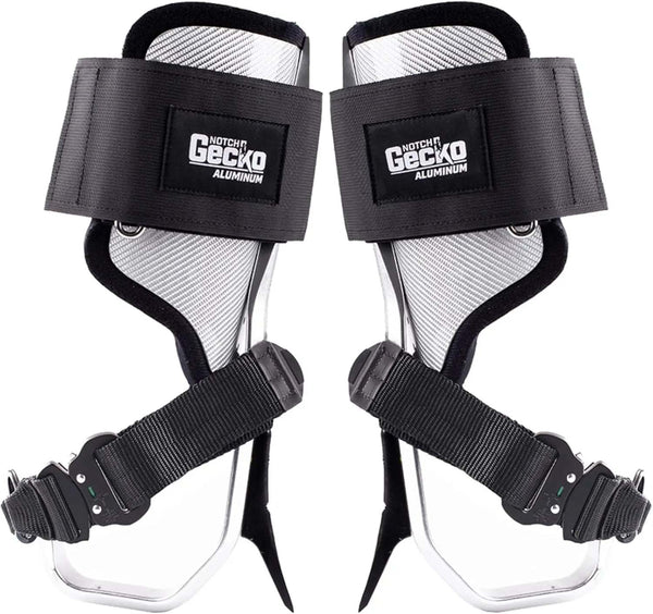 Notch Gecko Aluminum 2.0 Climbers tree gaffs with durable aluminum construction and ergonomic design