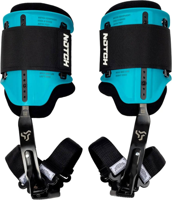 Notch Steel Climbers ergonomic gaffs with 20+ cuff adjustments for tree climbing safety and comfort