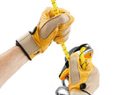 PETZL RIG Descender yellow compact self-braking rope access device with ergonomic handle and AUTO-LOCK system