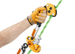 PETZL Chicane Auxiliary Braking Device for Zigzag on Single Ropes - Yellow Petzl