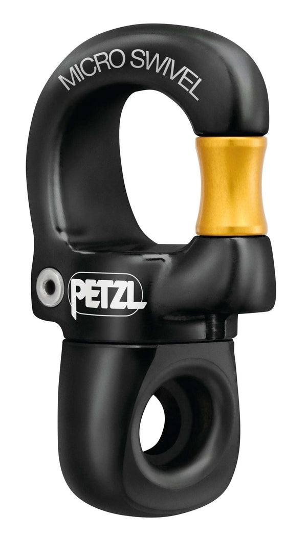 PETZL Microswivel Swivel compact gated swivel preventing lanyard twisting with easy carabiner attachment