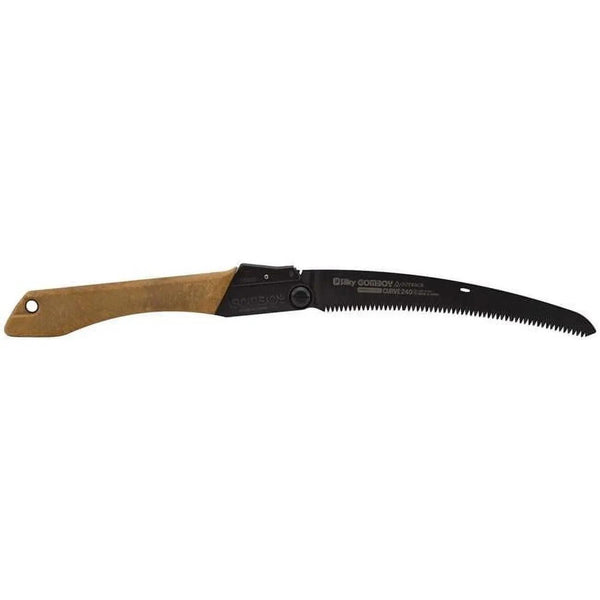 Silky Professional Gomboy Curve 240mm folding handsaw with large teeth and black-plated blade for outdoor use